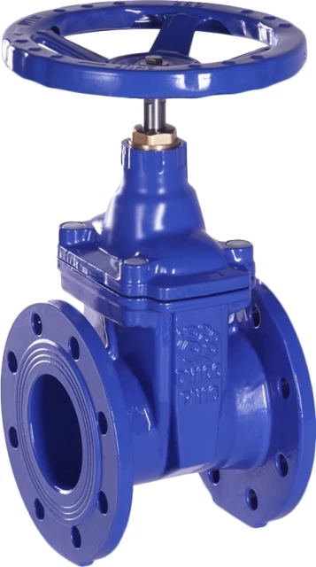 Задвижка чугунная с обрезиненным клином Rushwork 107-0500-16 (PN16 DN500)