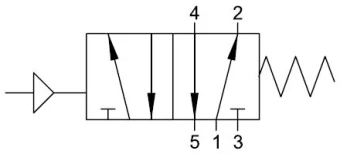 Распределитель c пневмоуправлением Aignep 08V P0 5 00 03