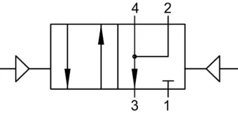 Распределитель c пневмоуправлением Aignep 08V P1 4 00 03