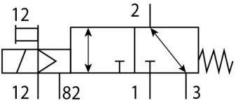 Распределитель с электроуправлением Festo MFH-3-1/8-S-NPT