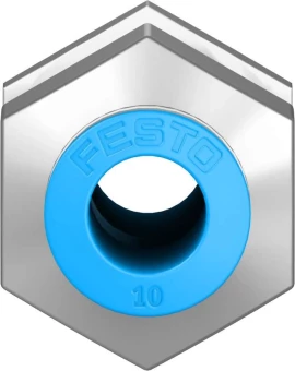 Муфта цанговая для панельного монтажа прямая Festo QSS-10-F