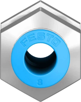 Муфта цанговая для панельного монтажа прямая Festo QSS-8-F
