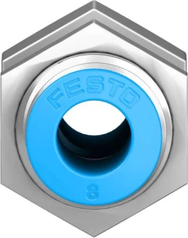Муфта цанговая для панельного монтажа прямая Festo QSS-8-F