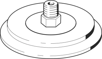 Захват вакуумный стандартный круглый Festo VAS-125-3/8-PUR-B