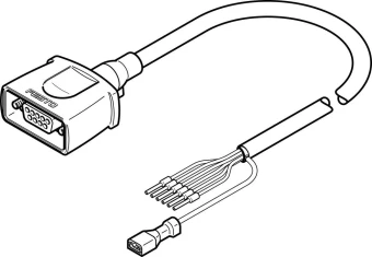 Кабель электродвигателя Festo NEBM-S1G9-E-Q5-LE6