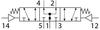 Пневмораспределитель Festo VL-5/3B-3/8-B
