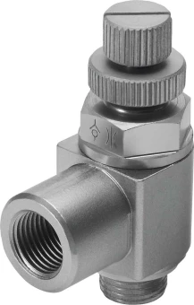 Дроссель с обратным клапаном Festo GRLZ-1/8-RS-B