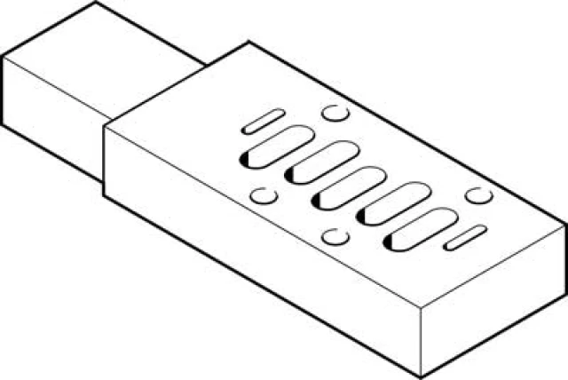 Промежуточная плита Festo MUH-ZP-D-3-L-24G