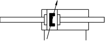 Плоский пневмоцилиндр Festo DZH-50-PPV-A-S2
