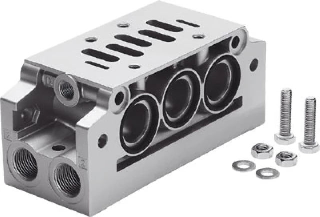 Коллекторная плита угловая Festo NAVW-3/8-2-ISO