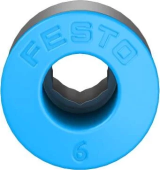 Штуцер цанговый с внешним шестигранником Festo QS-1/8-6-I