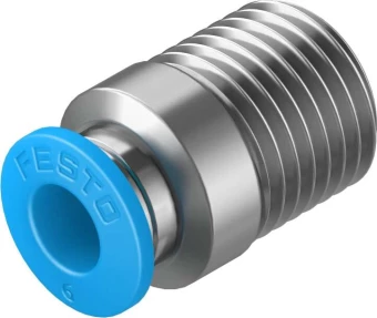 Штуцер цанговый с внешним шестигранником Festo QS-1/4-6-I