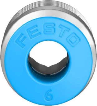 Штуцер цанговый с внешним шестигранником Festo QS-1/4-6-I