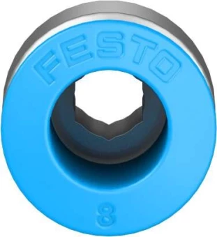 Штуцер цанговый с внешним шестигранником Festo QS-1/8-8-I