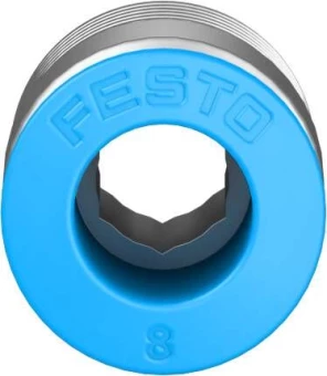 Штуцер цанговый с внешним шестигранником Festo QS-1/4-8-I