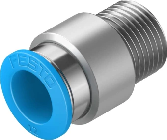 Штуцер цанговый с внешним шестигранником Festo QS-3/8-12-I