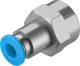 Штуцер цанговый с внутренней резьбой Festo QSF-1/4-6-B