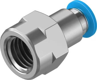 Штуцер цанговый с внутренней резьбой Festo QSF-1/4-6-B