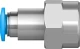 Штуцер цанговый с внутренней резьбой Festo QSF-1/4-6-B