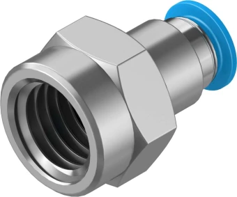 Штуцер цанговый с внутренней резьбой Festo QSF-3/8-8-B