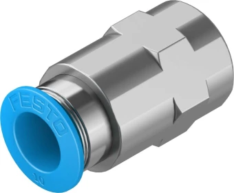 Штуцер цанговый с внутренней резьбой Festo QSF-1/4-10-B
