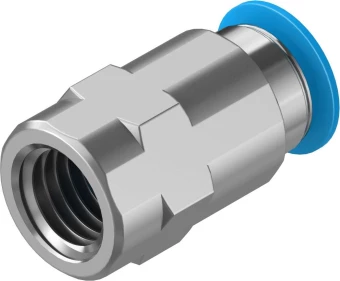 Штуцер цанговый с внутренней резьбой Festo QSF-1/4-10-B