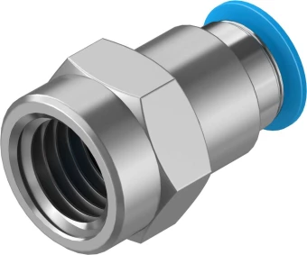 Штуцер цанговый с внутренней резьбой Festo QSF-3/8-10-B