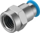 Штуцер цанговый с внутренней резьбой Festo QSF-3/8-10-B