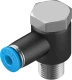 Штуцер цанговый угловой с наружным шестигранником Festo QSLV-1/8-4