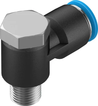 Штуцер цанговый угловой с наружным шестигранником Festo QSLV-1/8-8