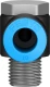 Штуцер цанговый угловой с наружным шестигранником Festo QSLV-1/4-10