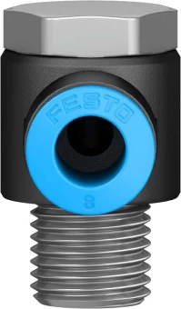 Штуцер цанговый угловой с наружным шестигранником Festo QSLV-1/4-8