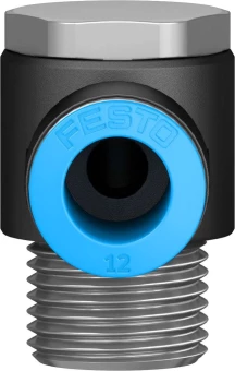 Штуцер цанговый угловой с наружным шестигранником Festo QSLV-1/2-12