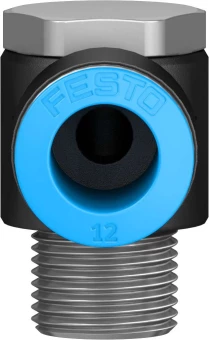 Штуцер цанговый угловой с наружным шестигранником Festo QSLV-3/8-12