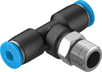 Тройник цанговый с резьбой переходной Festo QST-1/8-4