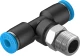 Тройник цанговый с резьбой переходной Festo QST-1/8-4