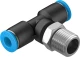 Тройник цанговый с резьбой переходной Festo QST-1/4-6