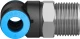 Тройник цанговый с резьбой переходной Festo QST-3/8-8