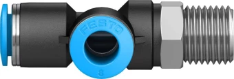 Тройник цанговый с резьбой переходной Festo QSTL-1/4-8