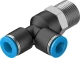 Тройник цанговый с резьбой переходной Festo QSTL-3/8-8