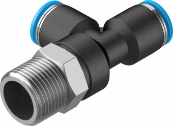 Тройник цанговый с резьбой переходной Festo QSTL-3/8-8