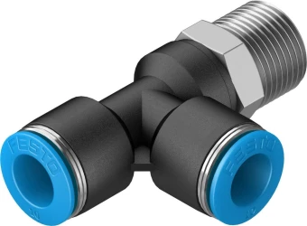 Тройник цанговый с резьбой переходной Festo QSTL-3/8-10