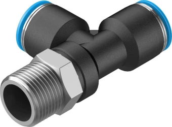Тройник цанговый с резьбой переходной Festo QSTL-3/8-10