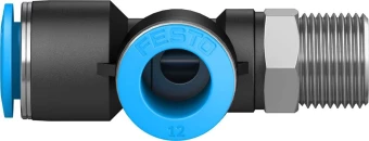 Тройник цанговый с резьбой переходной Festo QSTL-3/8-12