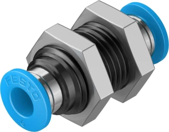Муфта цанговая для панельного монтажа прямая Festo QSS-6