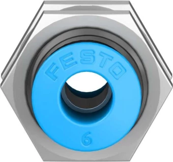 Муфта цанговая для панельного монтажа прямая Festo QSS-6