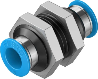 Муфта цанговая для панельного монтажа прямая Festo QSS-10
