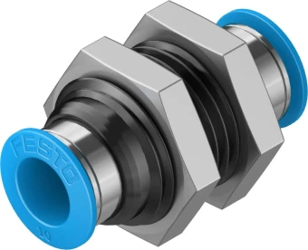 Муфта цанговая для панельного монтажа прямая Festo QSS-10