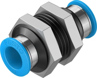 Муфта цанговая для панельного монтажа прямая Festo QSS-12