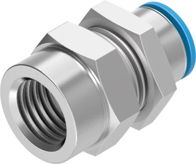 Штуцер цанговый для панельного монтажа Festo QSSF-1/4-8-B